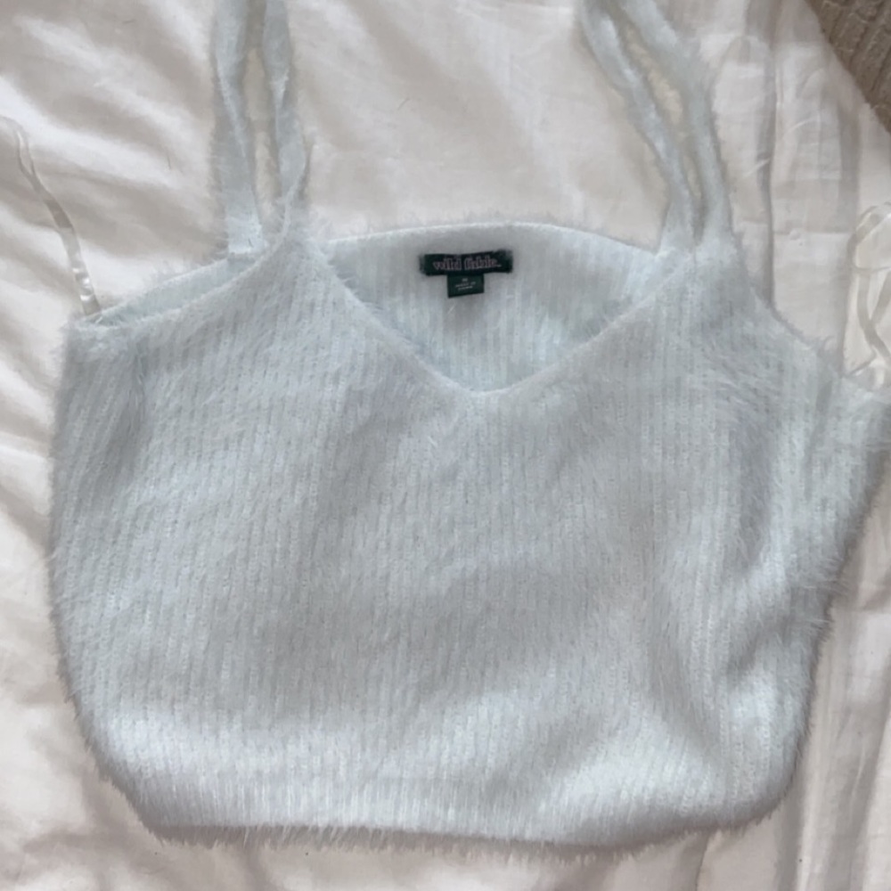 fur fuzzy crop top Wild Fable